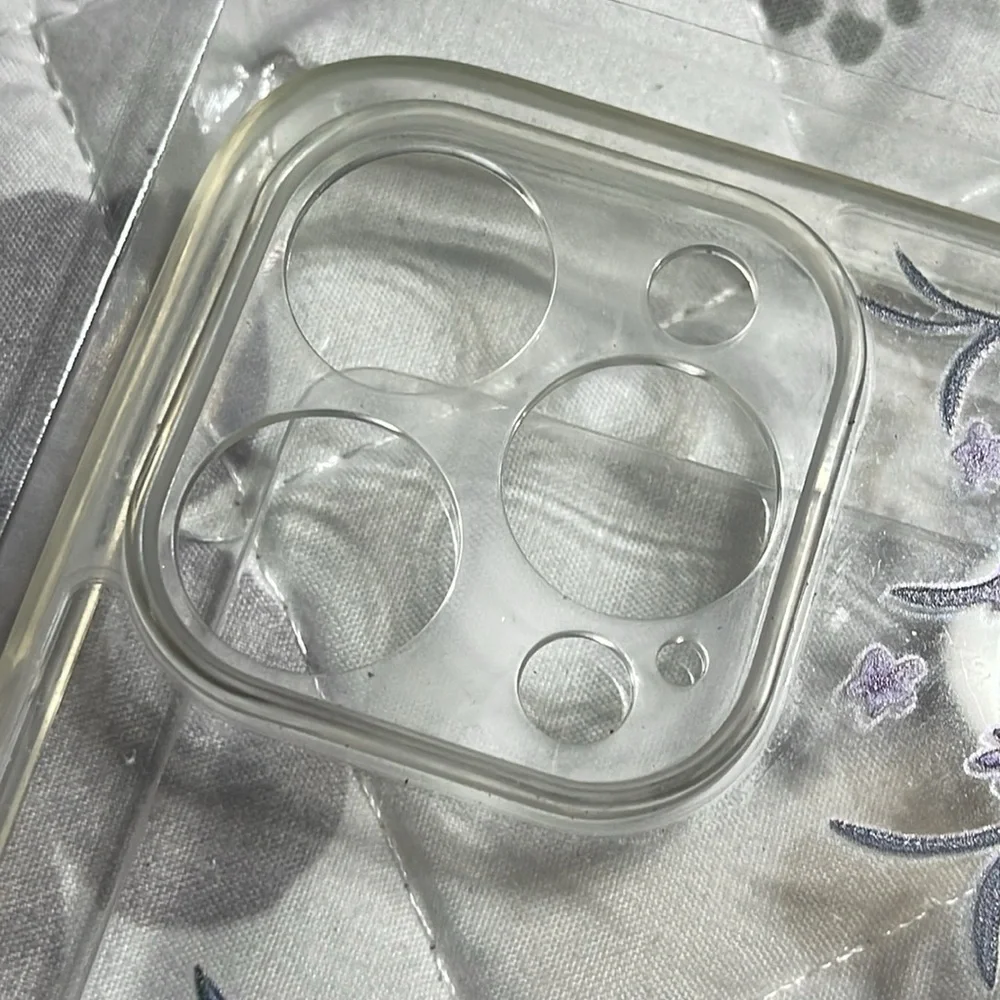 New clear floral iPhone 14 Pro Max case